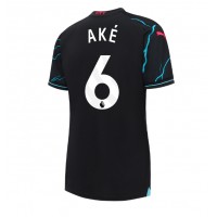 Camiseta Manchester City Nathan Ake #6 Tercera Equipación Replica 2023-24 para mujer mangas cortas
